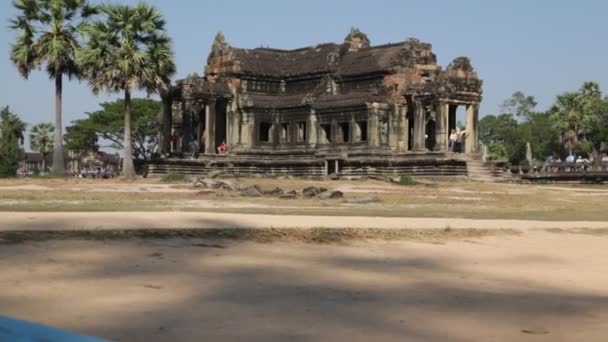 Cambodia Angkor Wat Circa December 2019 Scenic Footage Ancient Temple — Stock Video