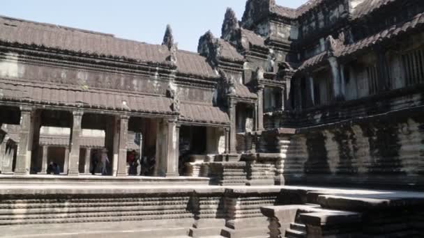 Cambodja Angkor Wat Circa December 2019 Schilderachtige Beelden Van Oude — Stockvideo