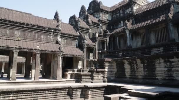 Cambodia Angkor Wat Circa December 2019 Imagens Cênicas Templo Antigo — Vídeo de Stock