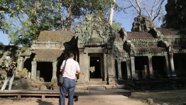 Cambodia Angkor Wat Circa Diciembre 2019 Imágenes Escénicas Del Antiguo — Vídeos de Stock