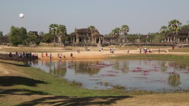 Kambodja Angkor Wat Circa December 2019 Sceniska Bilder Det Antika — Stockvideo