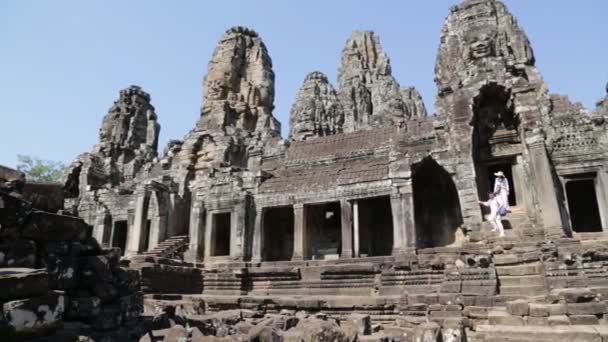 Cambodia Angkor Wat Circa December 2019 Scenic Footage Ancient Temple — 비디오