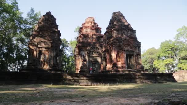 Kamboçya Angkor Wat Aralık 2019 Angkor Wat Kamboçya Daki Antik — Stok video