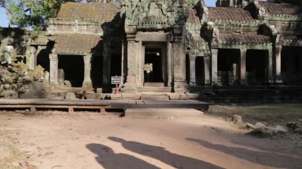 Cambodja Angkor Wat Circa December 2019 Schilderachtige Beelden Van Oude — Stockvideo