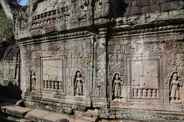 Kambodži Angkor Staré Budovy Historické Místo Chránit Unesco Úžasné Turistické — Stock fotografie