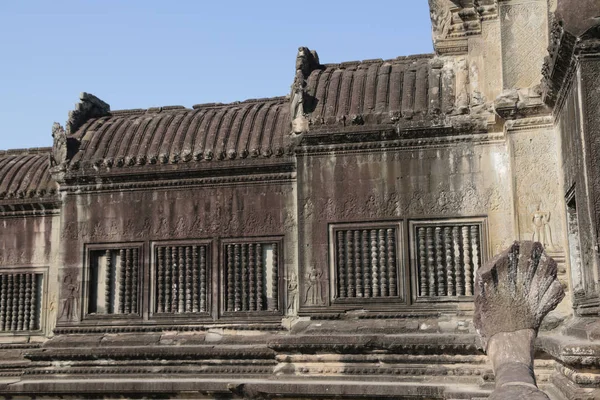 Cambodia Angkor Wat Old Buildings Historical Site Protect Unesco Amazing — 스톡 사진