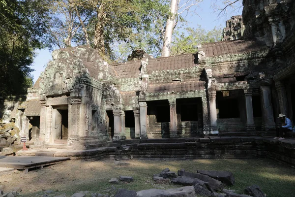 Kamboçya Angkor Eski Binalar Tarihi Mekanlar Unesco Tarafından Korunuyordu — Stok fotoğraf