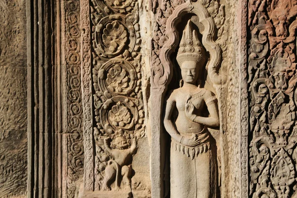 Cambodia Angkor Wat Gamla Byggnaderna Och Historiska Platsen Skydda Unesco — Stockfoto