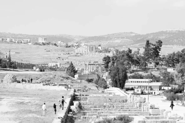 Jerash Jordan Die Antike Archäologische Stätte Klassisches Erbe Für Touristen — Stockfoto