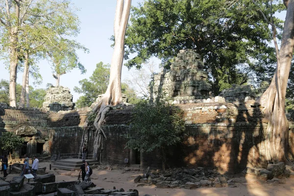Kambodscha Angkor Wat Circa Dezember 2019 Unbekannte Der Nähe Des — Stockfoto