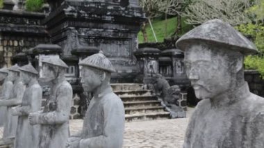 Vietnam 'daki güzel antik tapınağın görüntüleri.