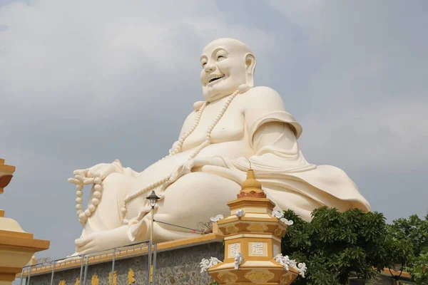 Bella Statua Antica Buddha Vinh Trang Vietnam — Foto Stock