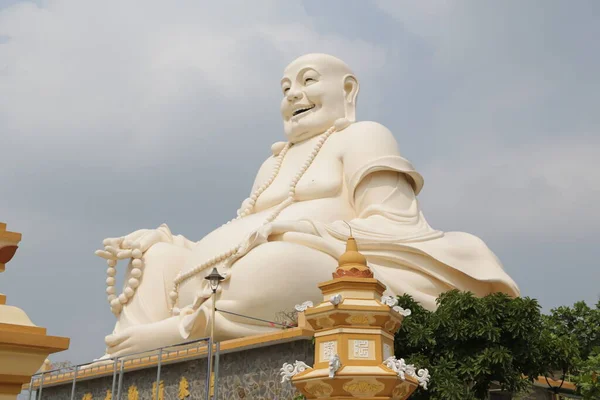 Gyönyörű Ősi Buddha Szobor Vinh Trang Vietnam — Stock Fotó