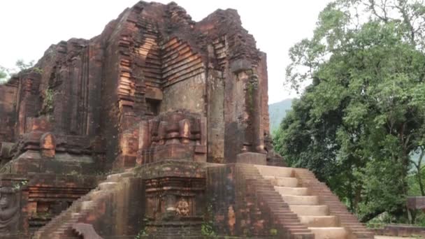 Edifícios Antigos Local Histórico Cong Nhan Vietnam — Vídeo de Stock