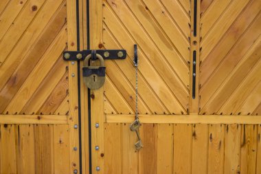 Beyaz arka plan üzerinde kapı