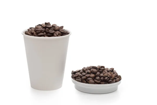 Kawa na białym tle — Zdjęcie stockowe