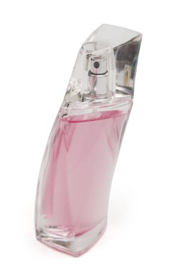 Beyaz arka plan üzerinde parfüm