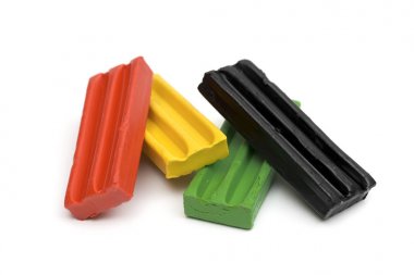 beyaz zemin üzerine hamuru