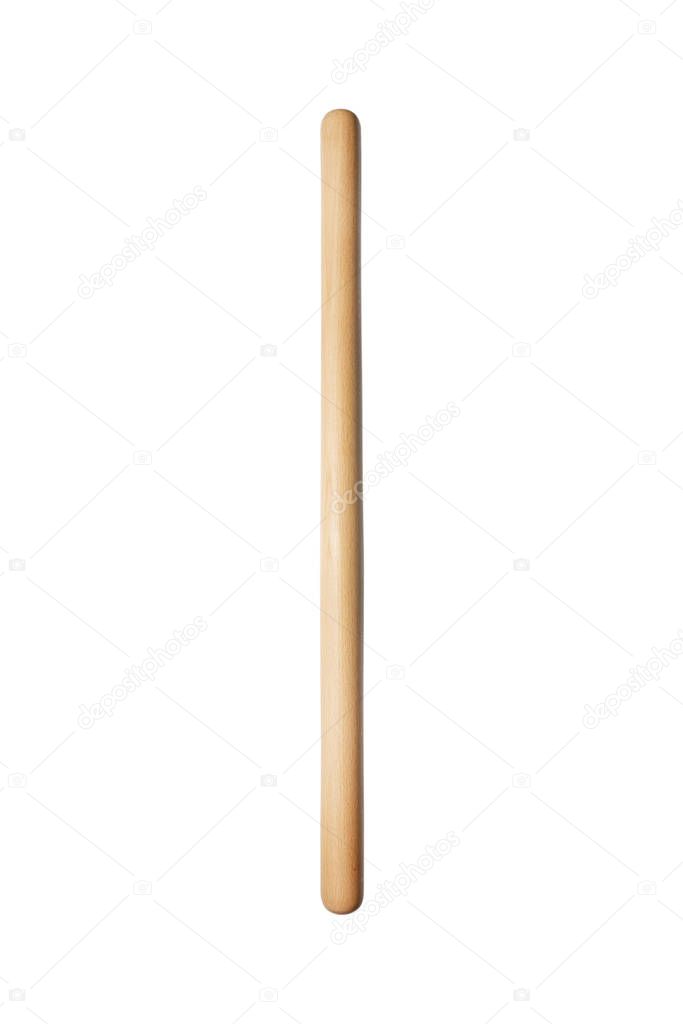 wooden stick on isolated on white background
