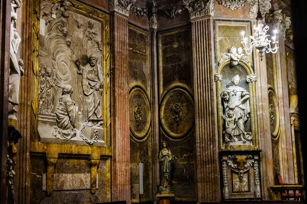 Interieur Van Kathedraal Girona — Stockfoto
