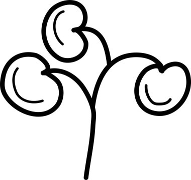 Beyaz arkaplanda yaprakları olan dutların karalama vektörü çizimi