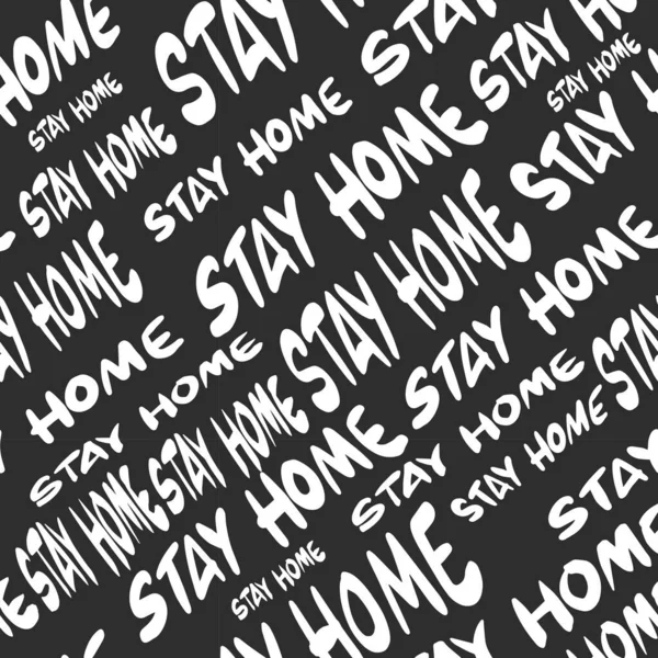 Stay home seamless pattern. Print design.stay home pattern. Vector illustrations — Stock Vector