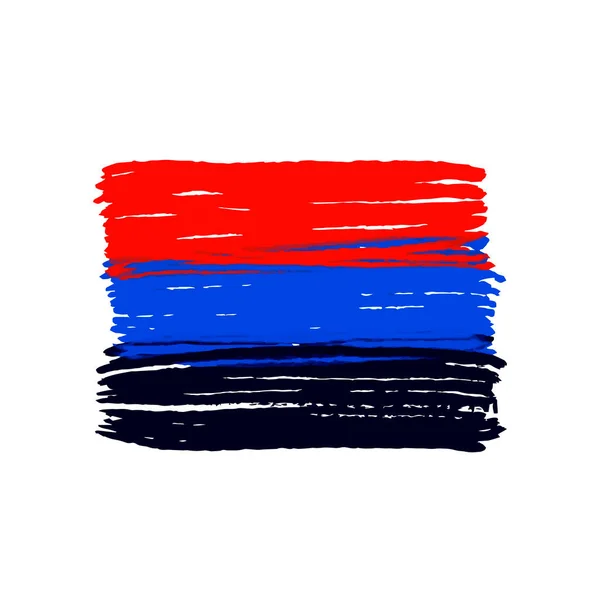 Flaga poliamoryczna odizolowana na białym tle. Wielorakie mniejszości wektorowe Ilustracja wektora — Wektor stockowy