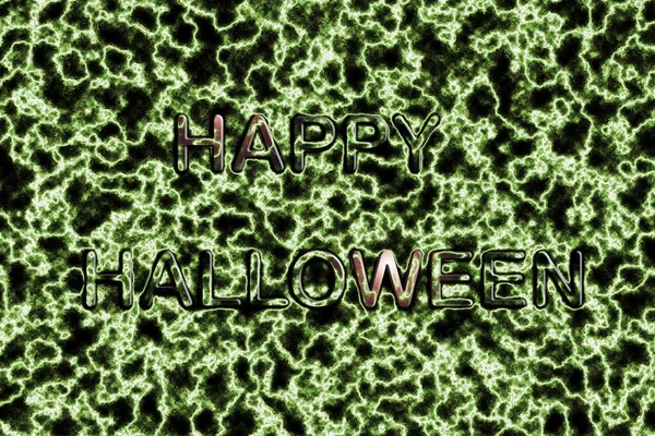 Sfondo verde felice Halloween — Foto Stock