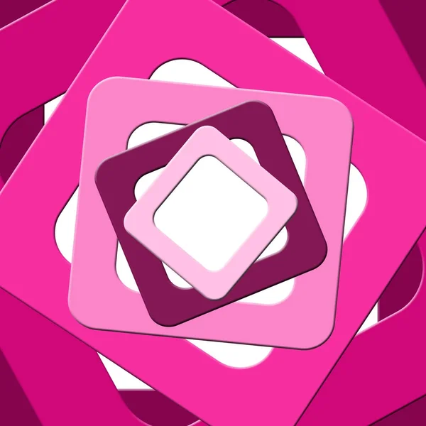 ピンクの正方形の抽象的なパターン — ストック写真