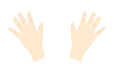 Çocuğun elleri, illüstrasyon