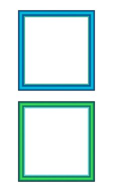 Mavi ve yeşil kareler