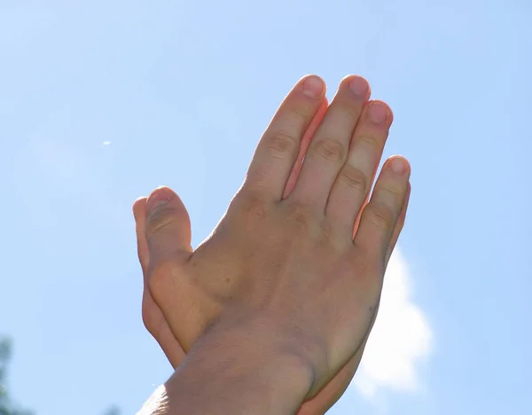 Mãos juntas — Fotografia de Stock