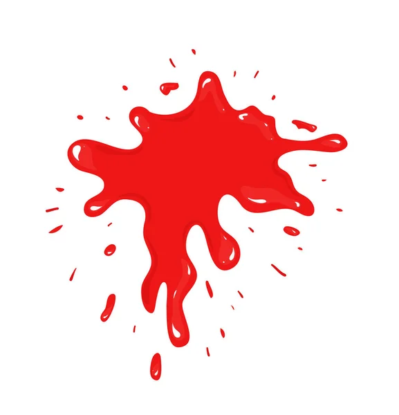 Krwawy plusk z kroplami — Wektor stockowy