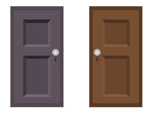 Deux portes simples — Image vectorielle