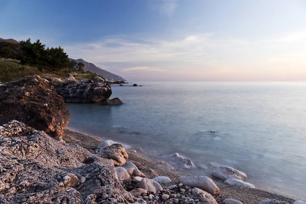 朝の風景です。イタリア シチリア島 — ストック写真