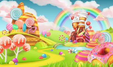 Sweet candy land clipart
