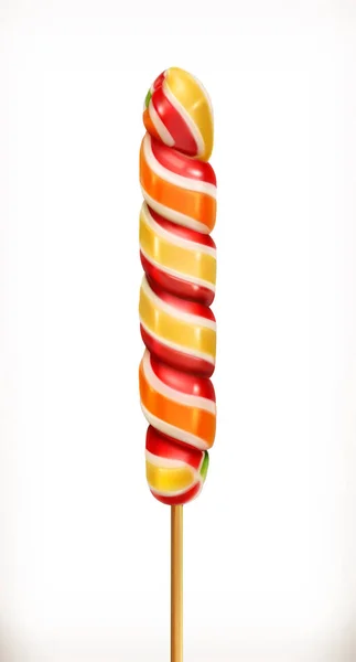 Swirl caramel candy — Stock Vector