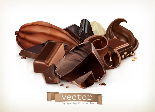 Icono de barra de chocolate — Vector de stock