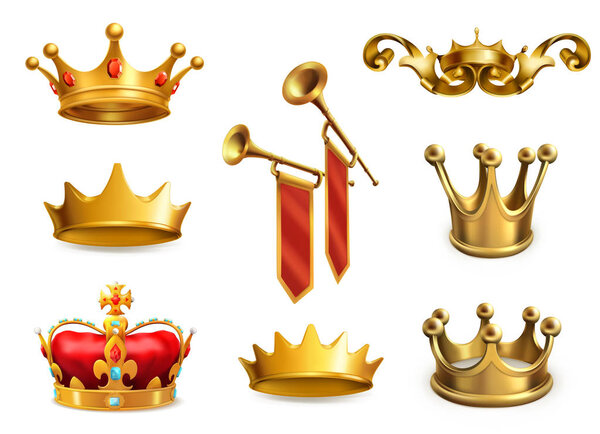 Gold crowns of king