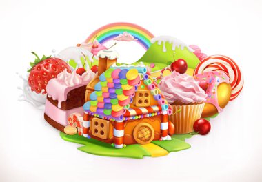 Hamur işleri ile ev gingerbread