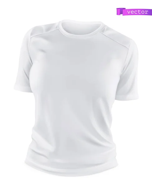 White Shirt Mockup Realistic Vector Vector Graphics