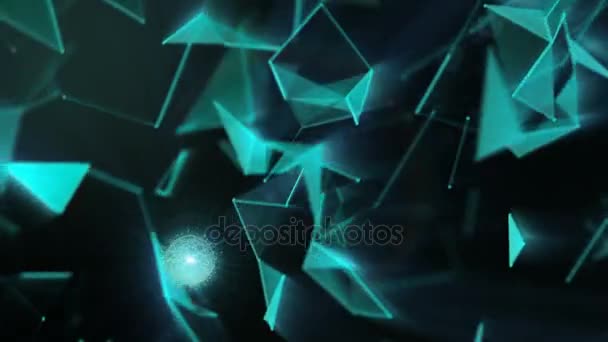 Abstract gebroken glas — Stockvideo