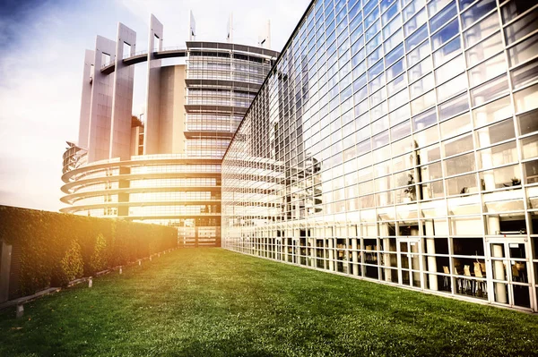 Budynek Parlamentu Europejskiego. — Zdjęcie stockowe