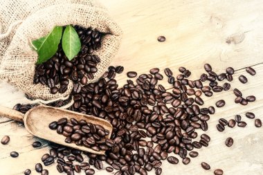 Kavrulmuş kahve çekirdeği.  