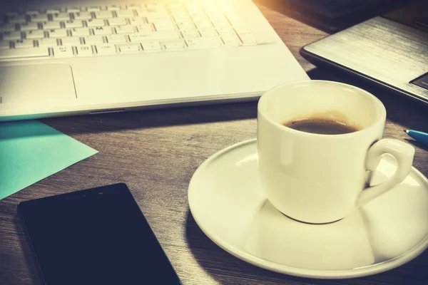 Concept d'entreprise avec tasse à café — Photo