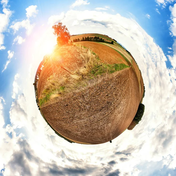 Concept Design Little Agriculture Planet — Stock Photo, Image