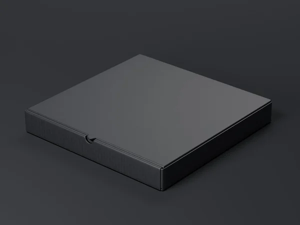 Zwarte pakket. 3D-rendering — Stockfoto