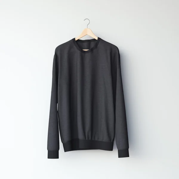 Zwarte lege sweatshirt. 3D-rendering — Stockfoto