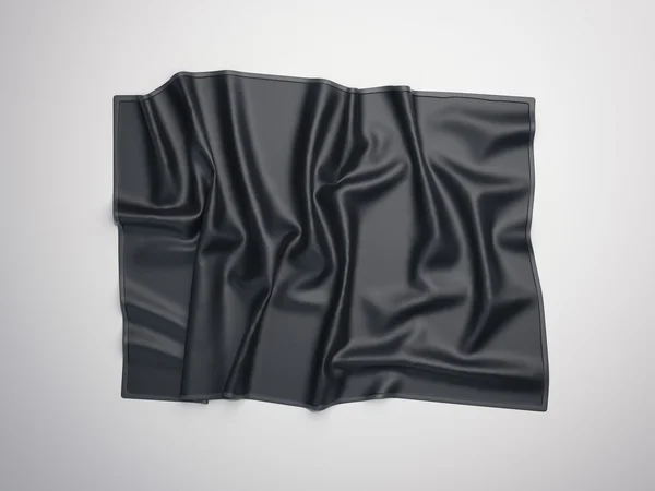 Черный пустой баннер. 3d-рендеринг — стоковое фото