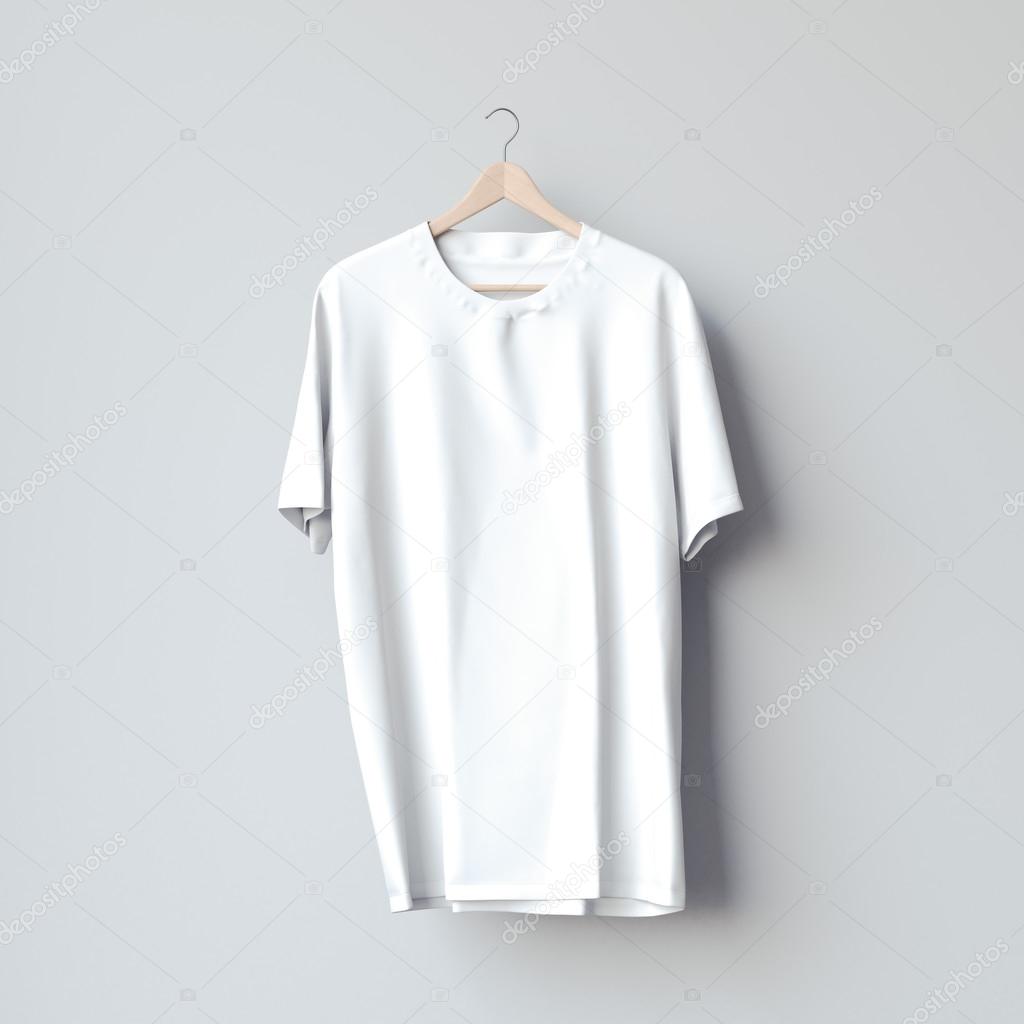 Download White Blank T Shirt On A Wooden Hanger 3d Rendering Stock Photo Image By C Ekostsov 125777682